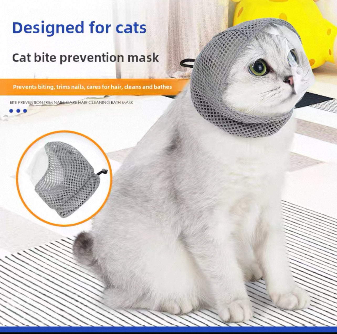 Bozal transpirable completo de gatos
