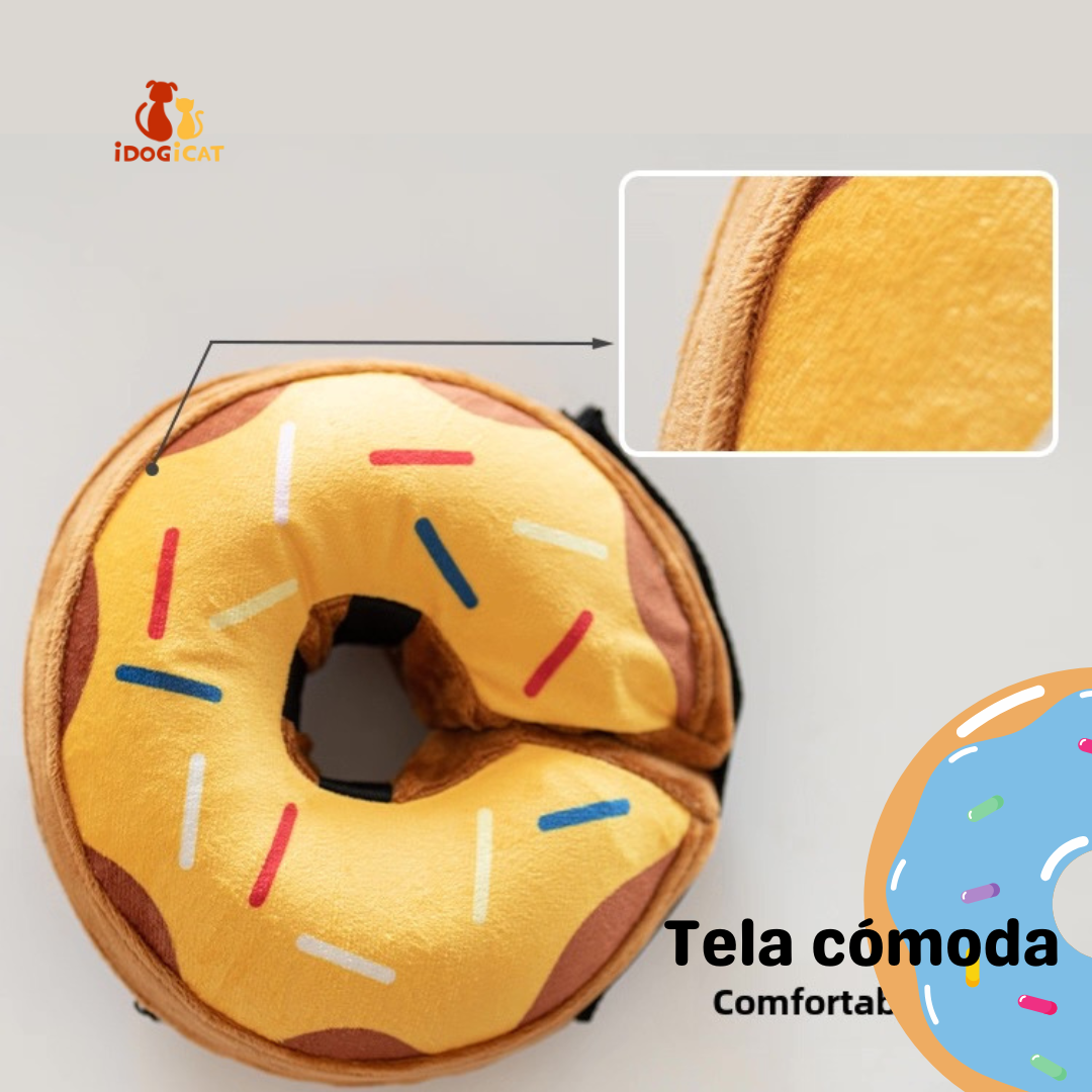 Collar inflable isabelino para mascotas grandes estilo dona
