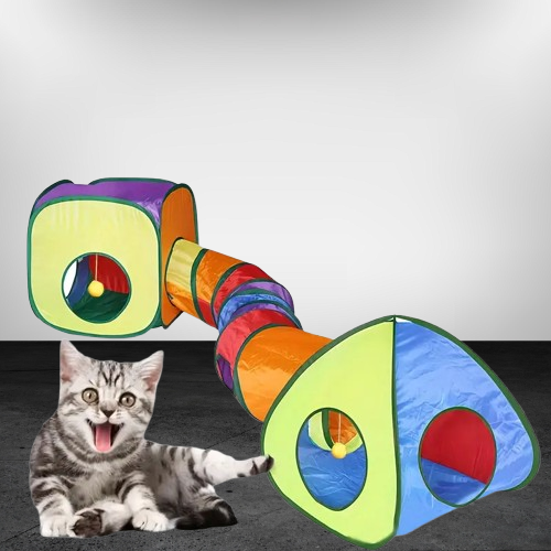 Túnel para gato, conjunto de 3 piezas