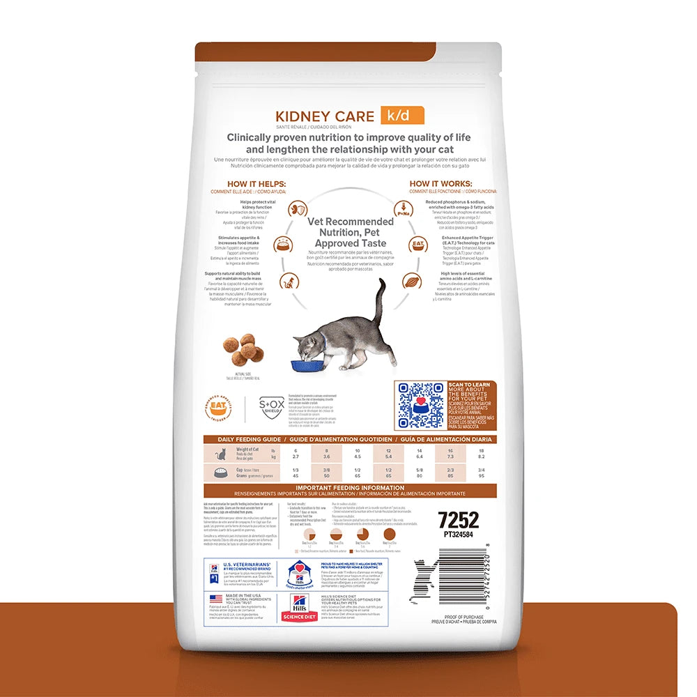 Comida para Gato Hills: Prescription Diet, Adult K/D Kidney Care 1.81 kg