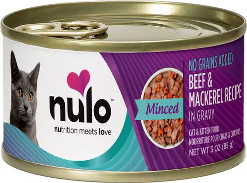 Comida Hùmeda para Gato Nulo: Minced, carne y caballa 85g