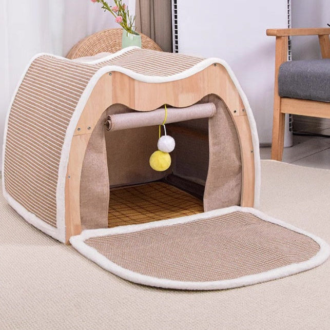 Casita de sisal para gatos 65*51*51cm