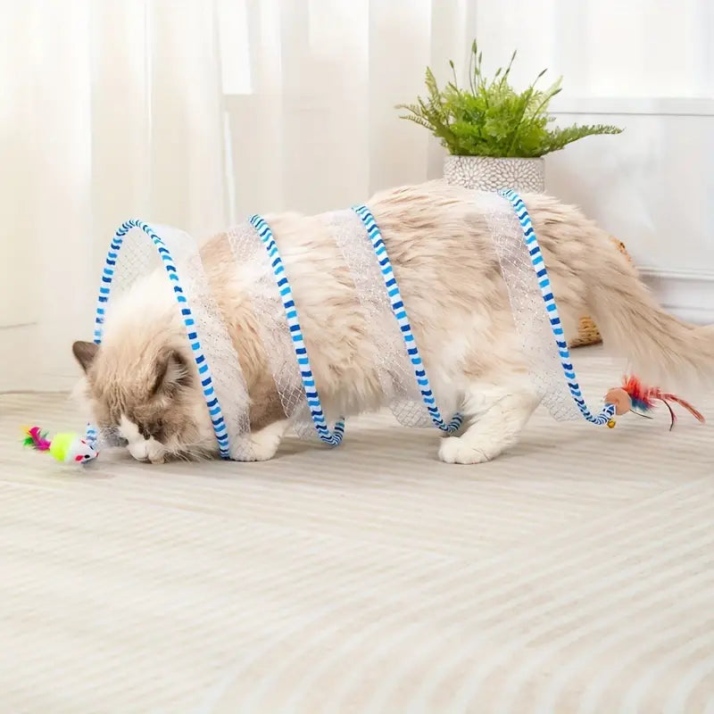 Túnel de juguetes para gatos