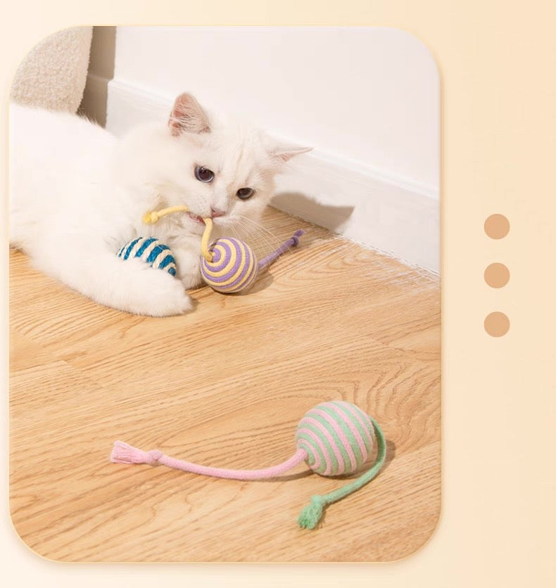 Pelotas de cuerda para gatos