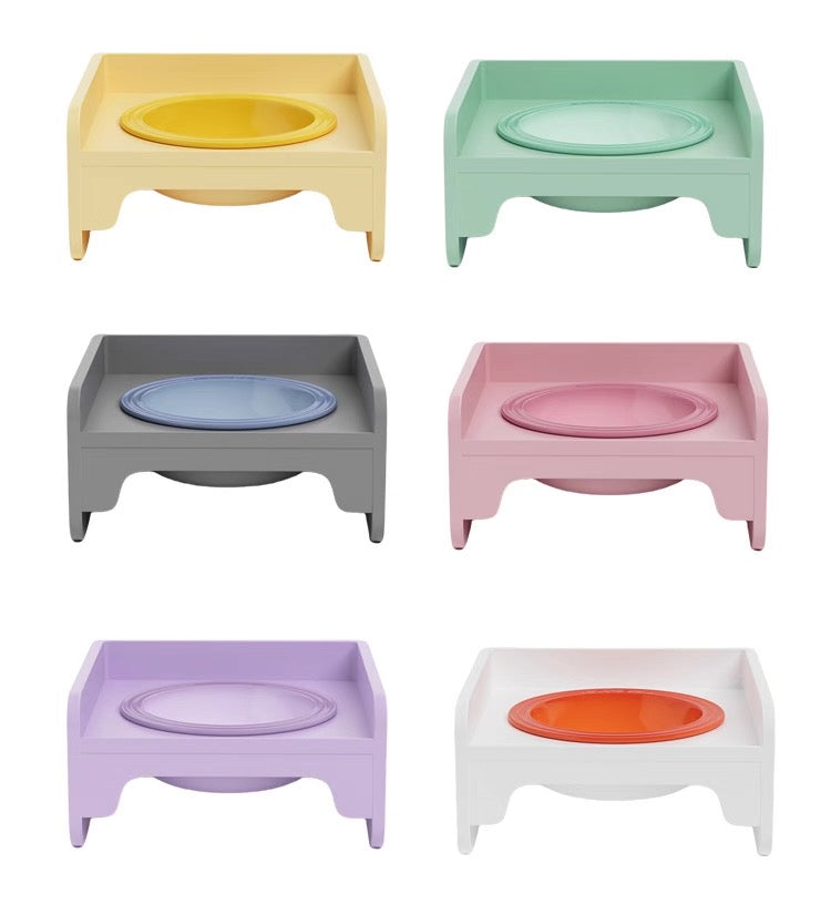 Plato de Ceramica con base desmontable plastica (Variedad de colores)