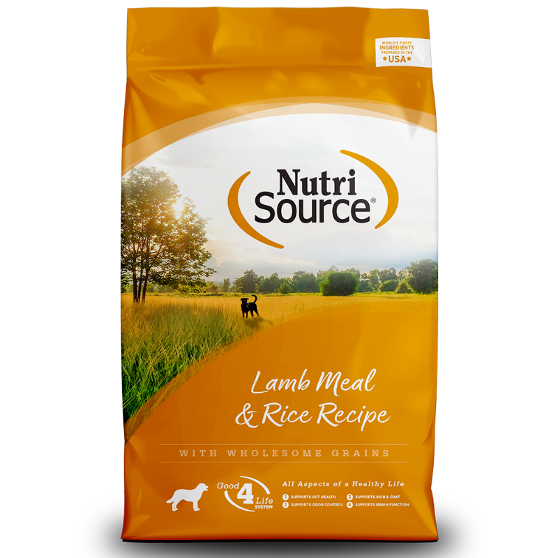 Comida para Perro Nutri Source: Adultos Receta de Cordero y Arroz