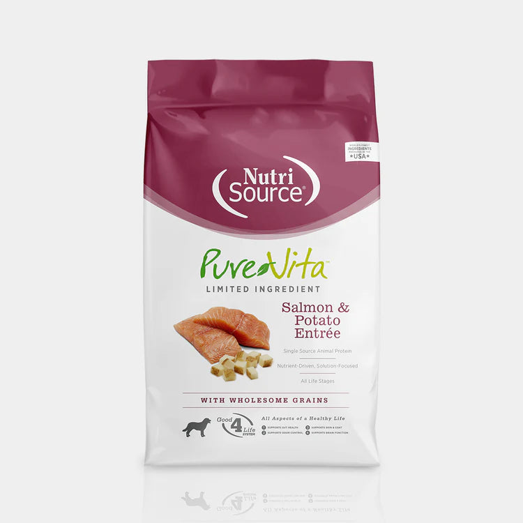 Comida para perro Nutri Source: Pure Vita, Salmon y papa 1.8kg / 4lbs