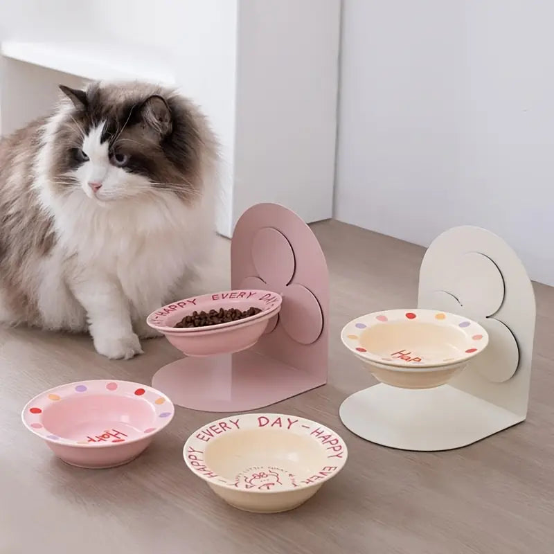 Plato de ceramica elevado ajustable con imán