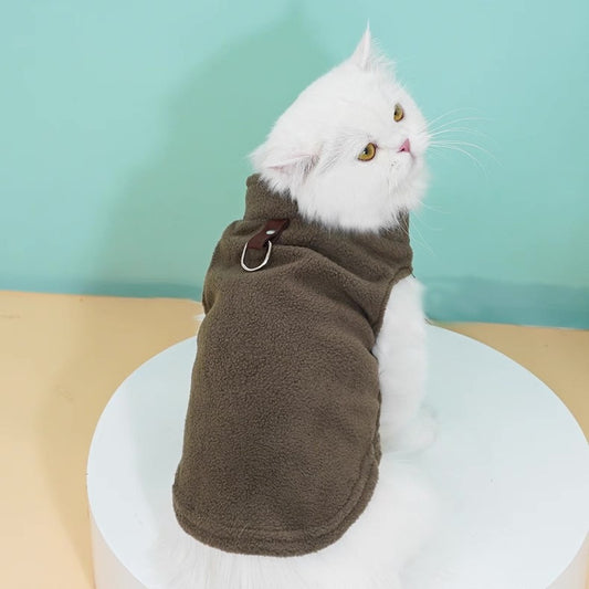 Camiseta sin manga de algodón para mascotas