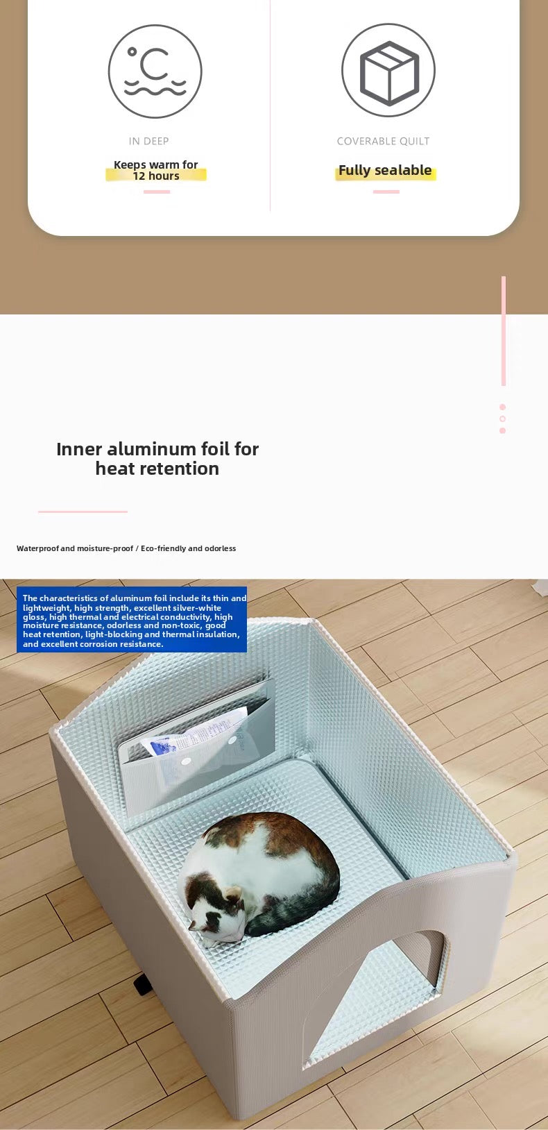 Casa enfriante para mascotas