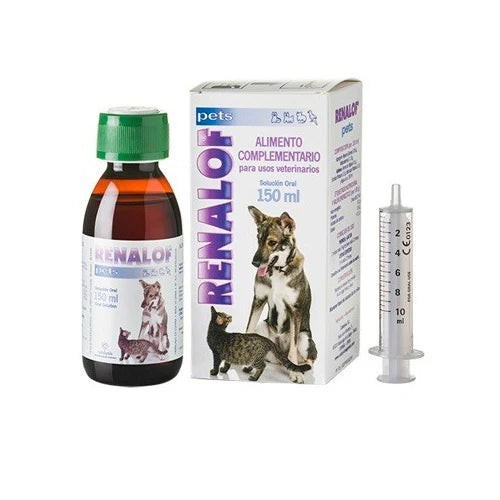 Renalof para Perros y Gatos: Complemento Alimenticio, solución oral 150ML