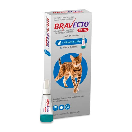 Bravecto PLUS GATO 250ml 2.8-6.25kg