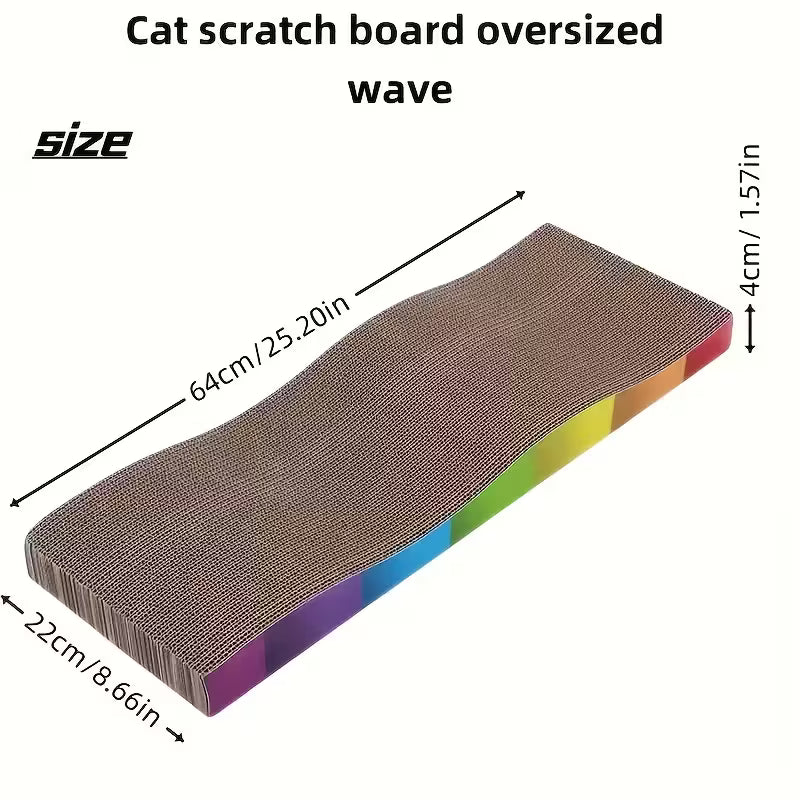 Rascadores ondulado plano de cartón para gatos 63cm