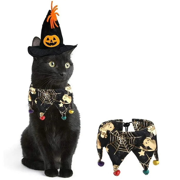 Bandana de Halloween con calaveras