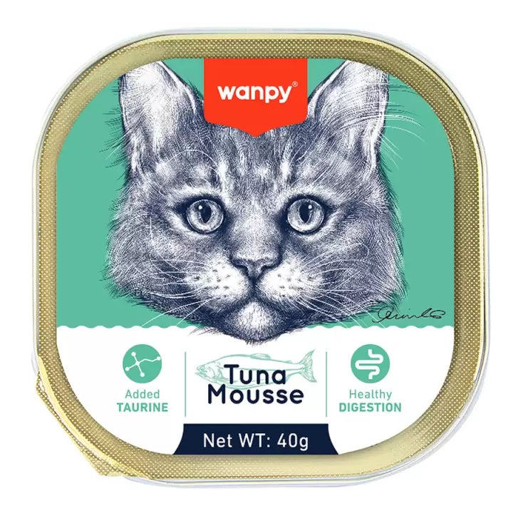 Snacks para Gatos Wanpy: Tuna Mousse 40g
