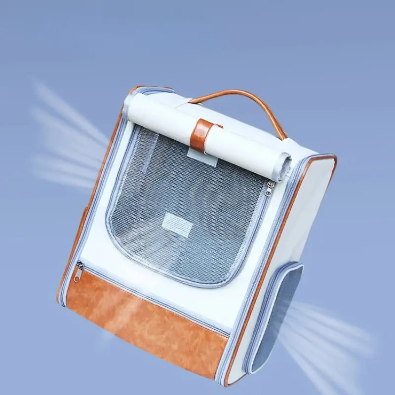 Mochila transportadora espaciosa para gatos
