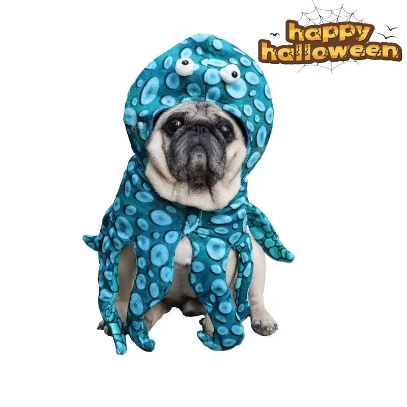 Disfraz de Halloween pulpo para perro y gato