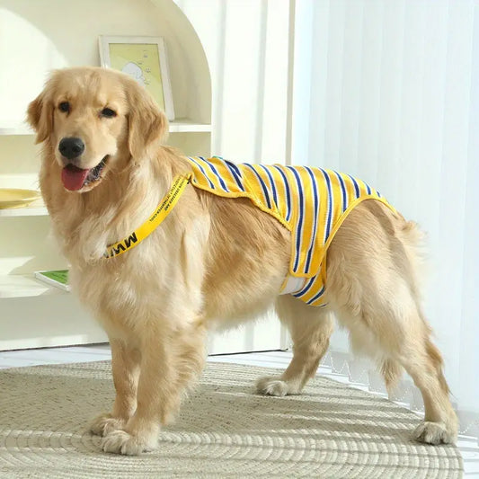 Traje para hembras en celo absorbente para perros medianos y grandes