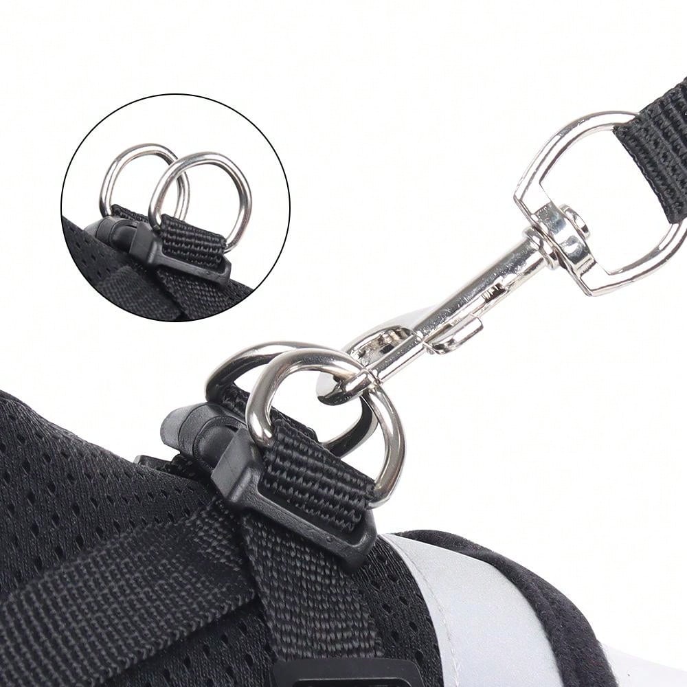 Pechera de velcro con reflectante para gatos