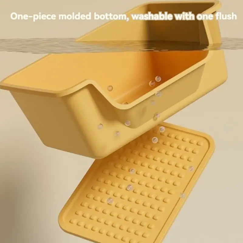 Arenero abierto para gatos con bandeja recogedora