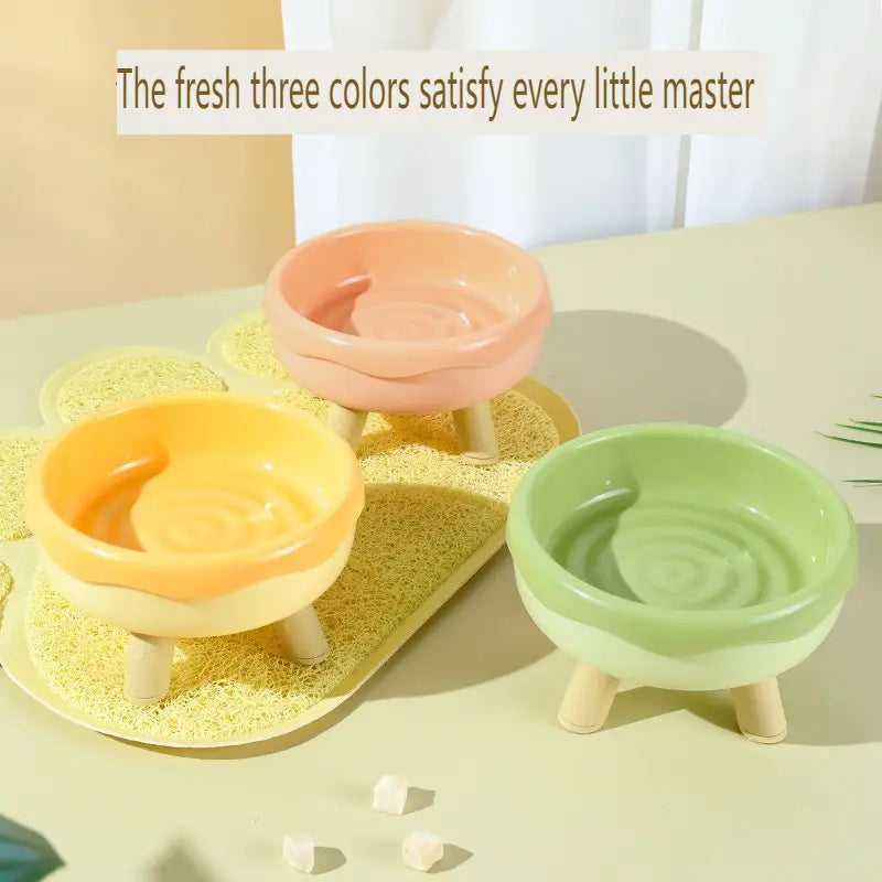 Plato de Plastico estilo dona para gatos