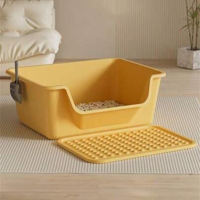 Arenero abierto para gatos con bandeja recogedora