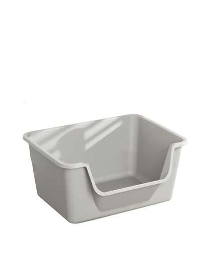 Arenero abierto para gatos con bandeja recogedora