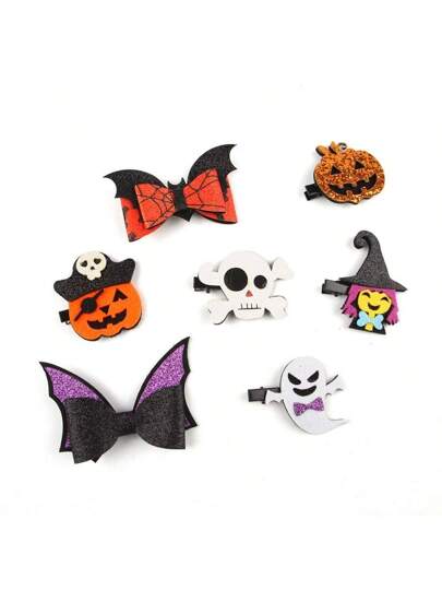Ganchos para el cabello con diseño de Halloween (el par)