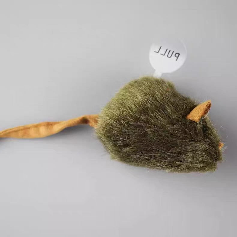 Juguete para gato de ratones con olor a catnip y sonido