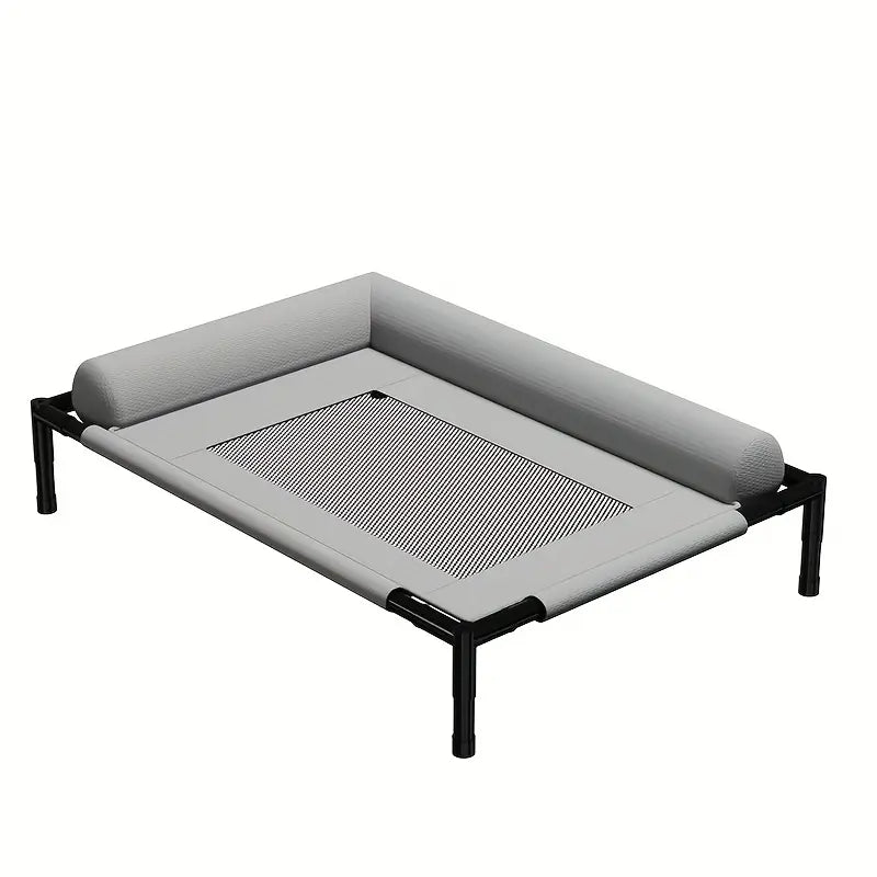Cama elevada con cabezal cómodo para perros