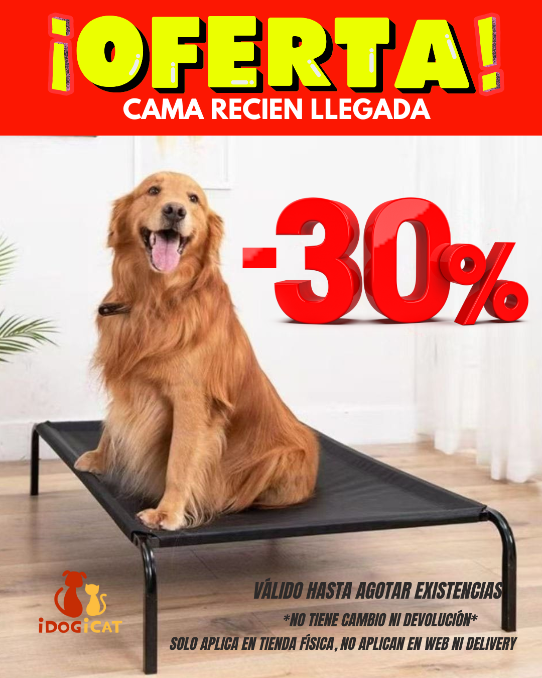 Cama elevada negra transpirable con almohada