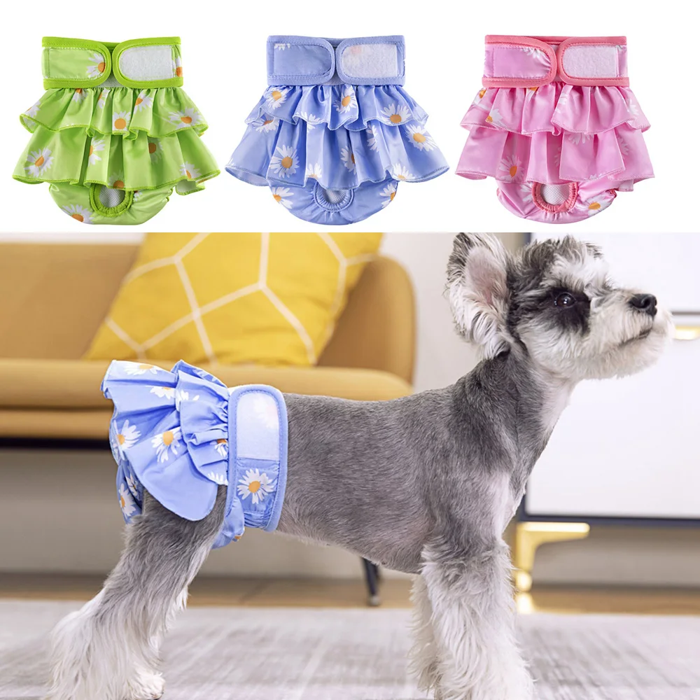 Pañales reutilizables para hembra con faldita