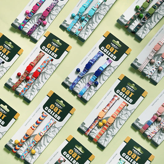 2 pieza de collar de seguridad ajustable con campana