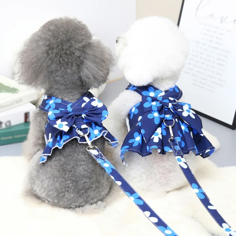 Pechera con lazo estilo floral #1 para mascotas