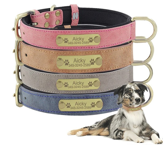 Collar de cuerina suave