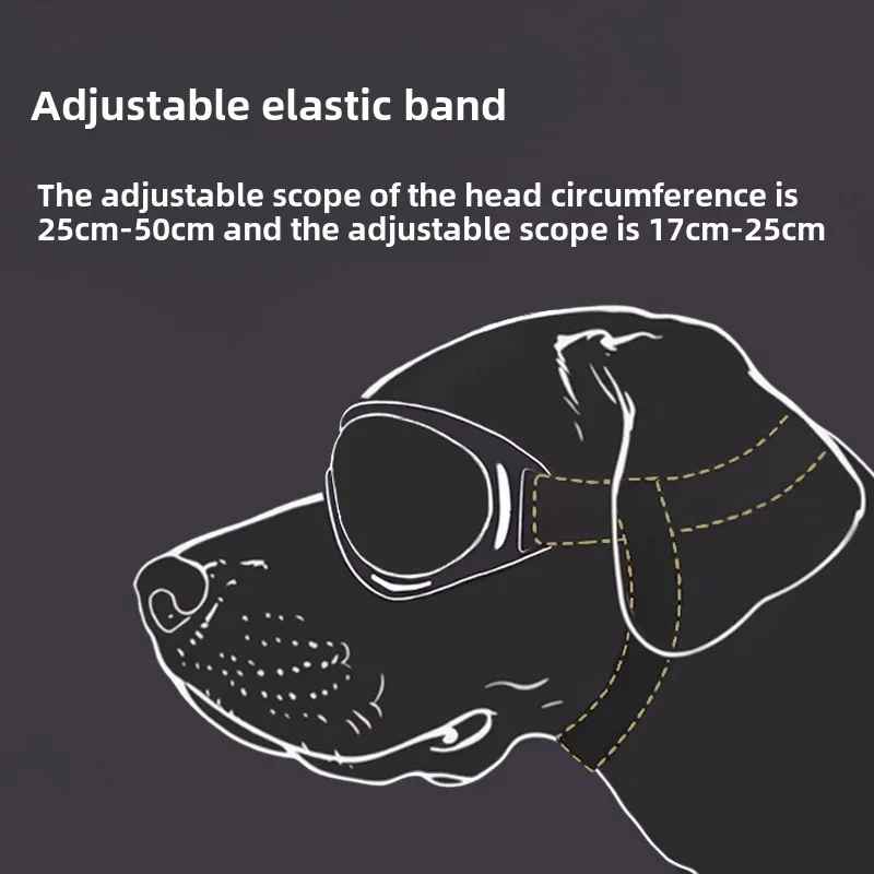 Lentes de sol ajustables para perros