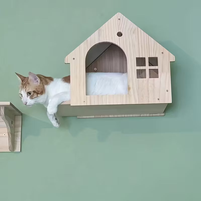 Villa de Gato para pared (Modelo-A)
