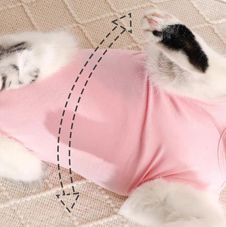 Traje de recuperación de cirugías y heridas para gatos