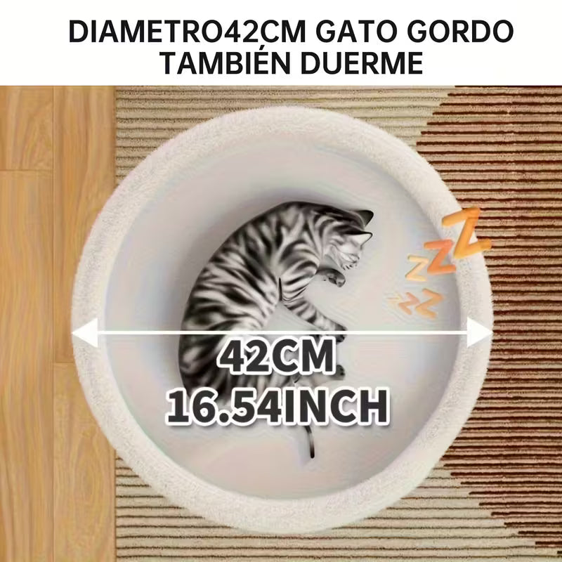 Torre de tres niveles para gatos gris 60cm de alto