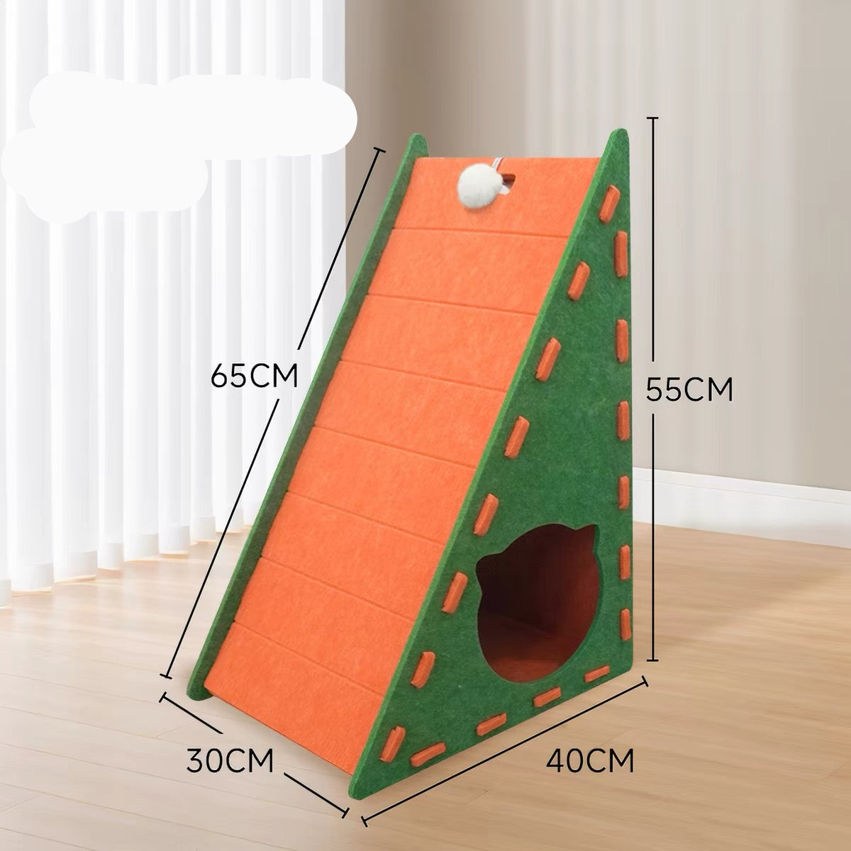 Rascador de fieltro RF05 forma triangular