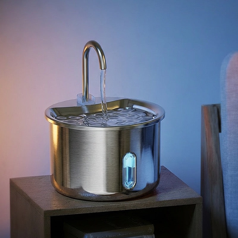 Fuente de acero para mascotas modelo FT4442