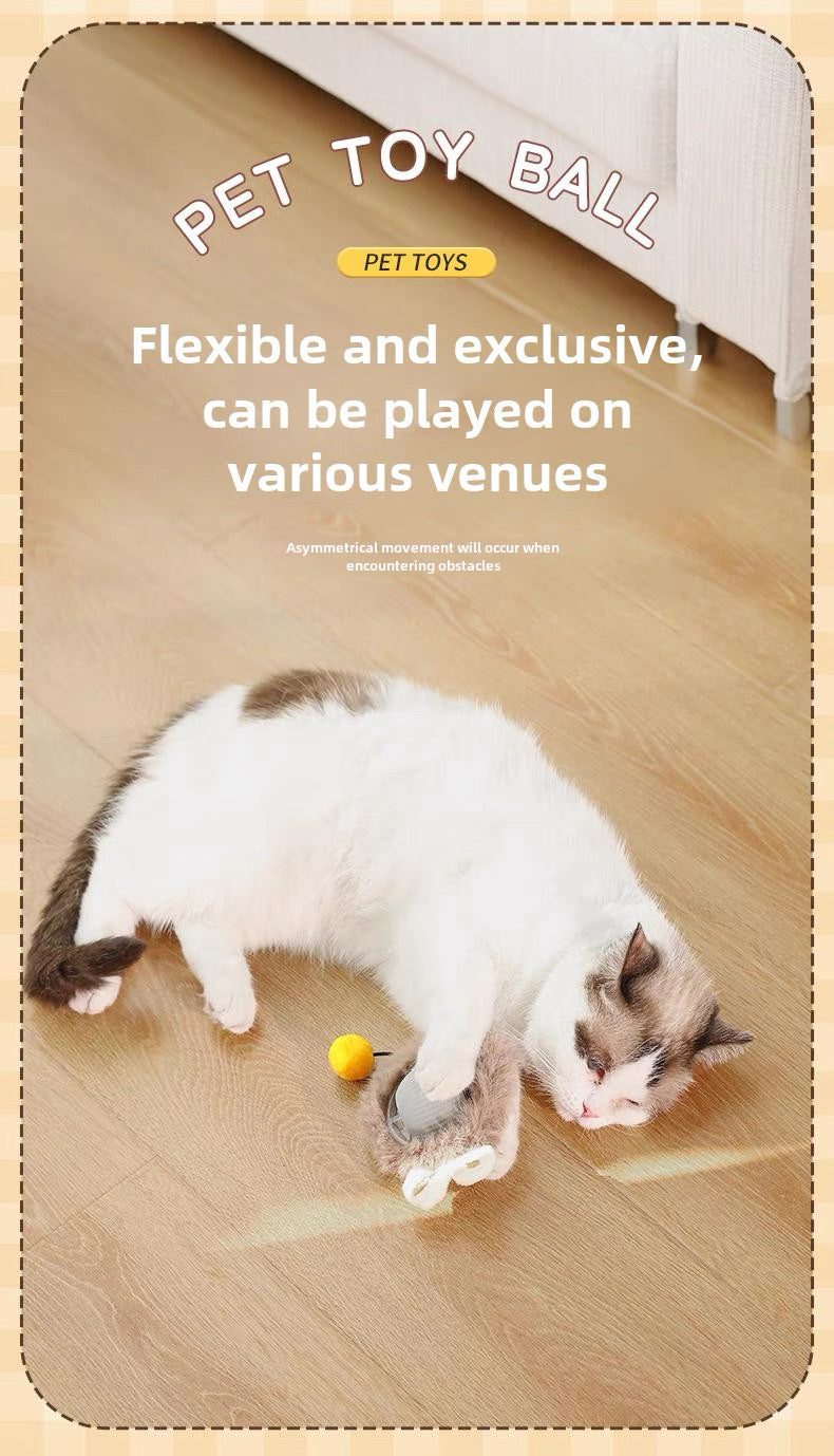 Juguete interactivo para gatos rodante con sensor de movimiento