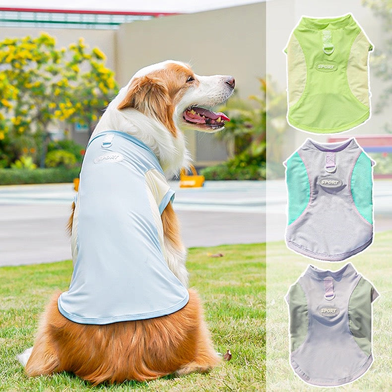 Camisa fresca para mascotas pequeñas, medianas y grandes