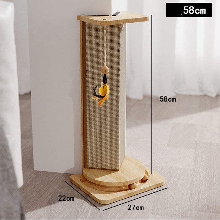 Rascador esquinero de sisal para gatos (Dos tamaños)