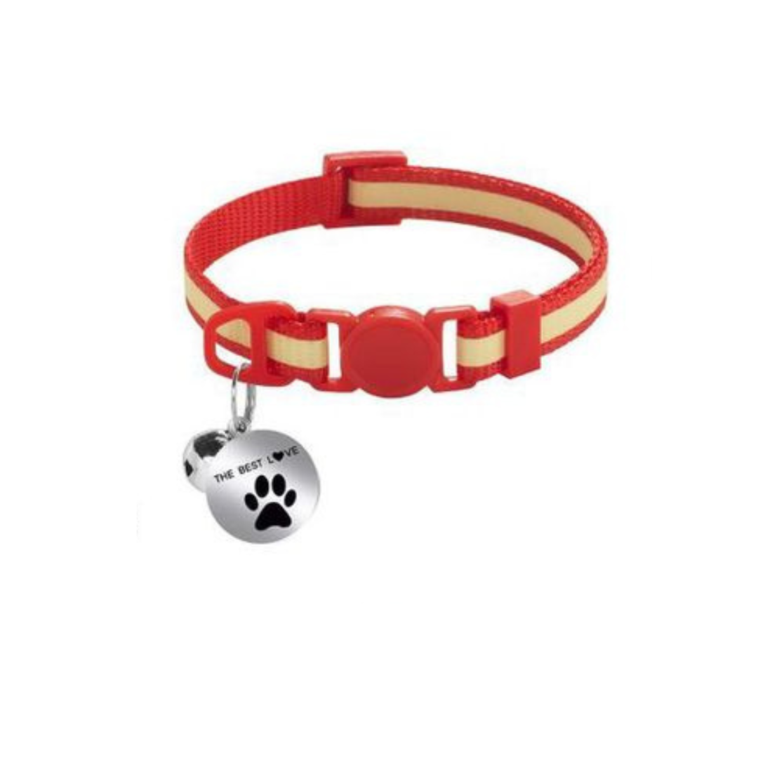 Collar de gato reflectivo con dije