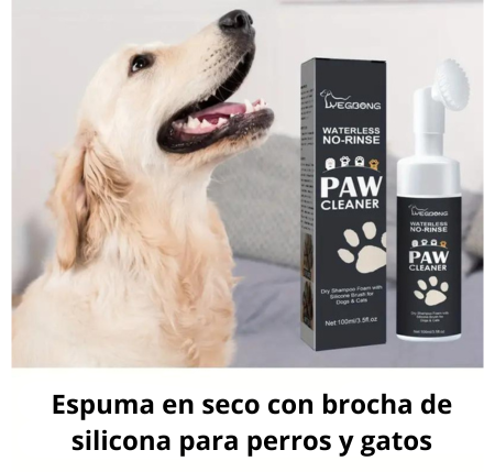 Limpiador de patas en espuma con cepillo 100ml