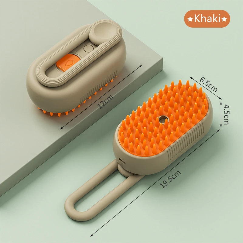 Cepillo de vapor para mascotas 3 en 1