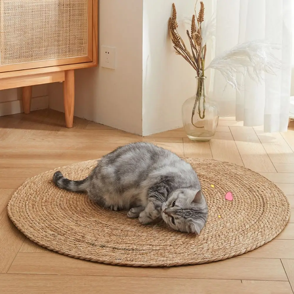 Alfombra de yute para gatos (rascador y decorador de hogar)