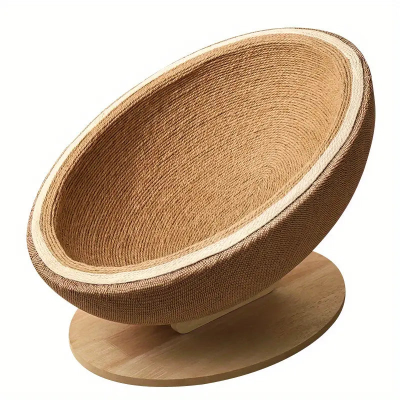 Cama rascadora para gatos con forma de cáscara de huevo
