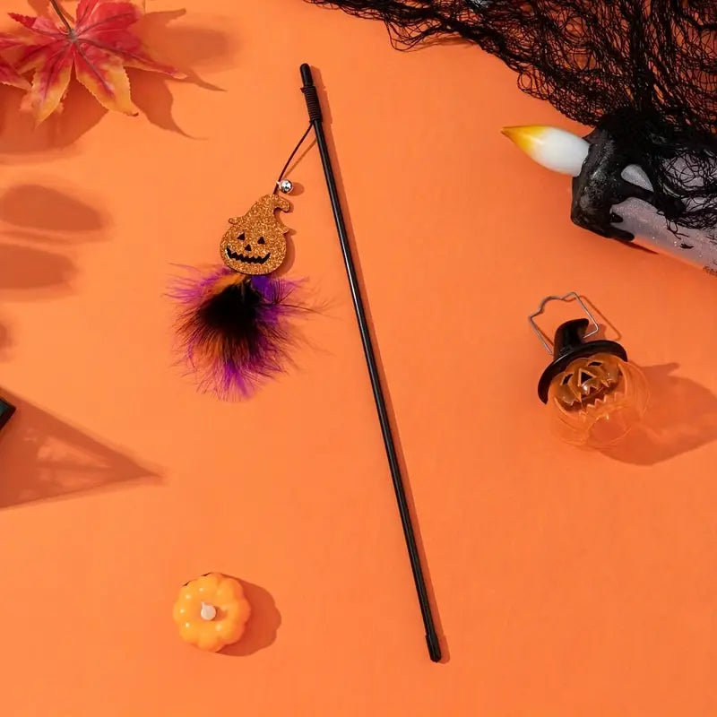 Cañitas para gatos con diseño de Halloween
